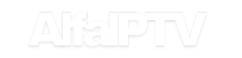 Alfa IPTV logo, white version